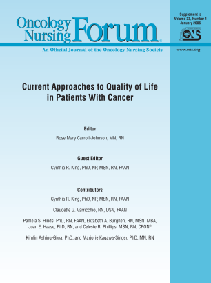 Supplement, January 2006, Quality-of-Life Issues cover image