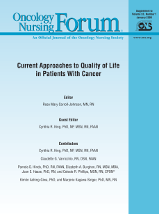 Supplement, January 2006, Quality-of-Life Issues cover image